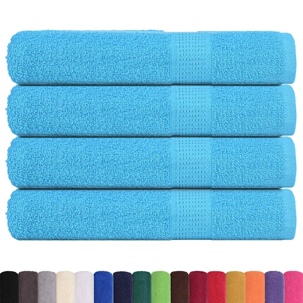 Vidaxx håndklæder frø 4 stk 100x200 cm 360 g m² turkis