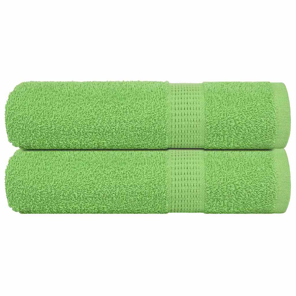 Vidaxx badehåndklæder frogn 2 stk 70x140 cm 360 g m² æblegrøn