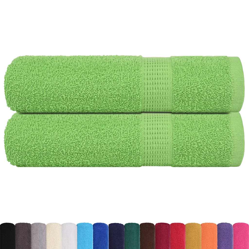 Vidaxx badehåndklæder frogn 2 stk 70x140 cm 360 g m² æblegrøn