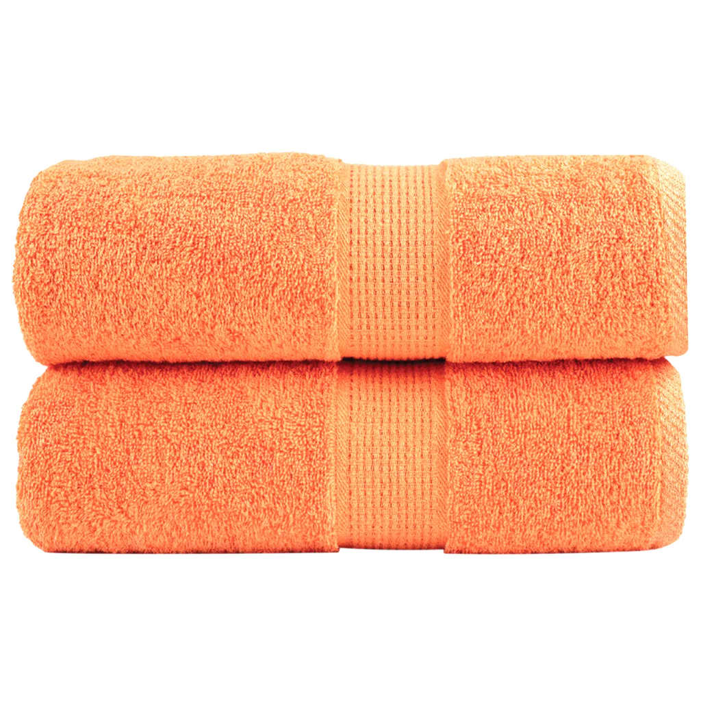 Vidaxx premium vaskeklude solund 2 stk orange 30x30 cm 600 g m2