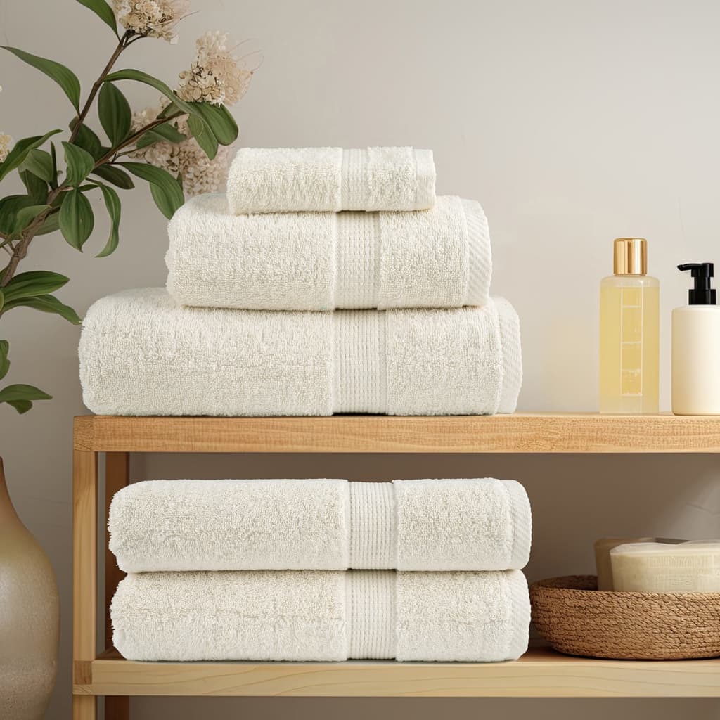 Vidaxx premium vaskeklude solund 10 stk creme 30x30 cm 600 g m2