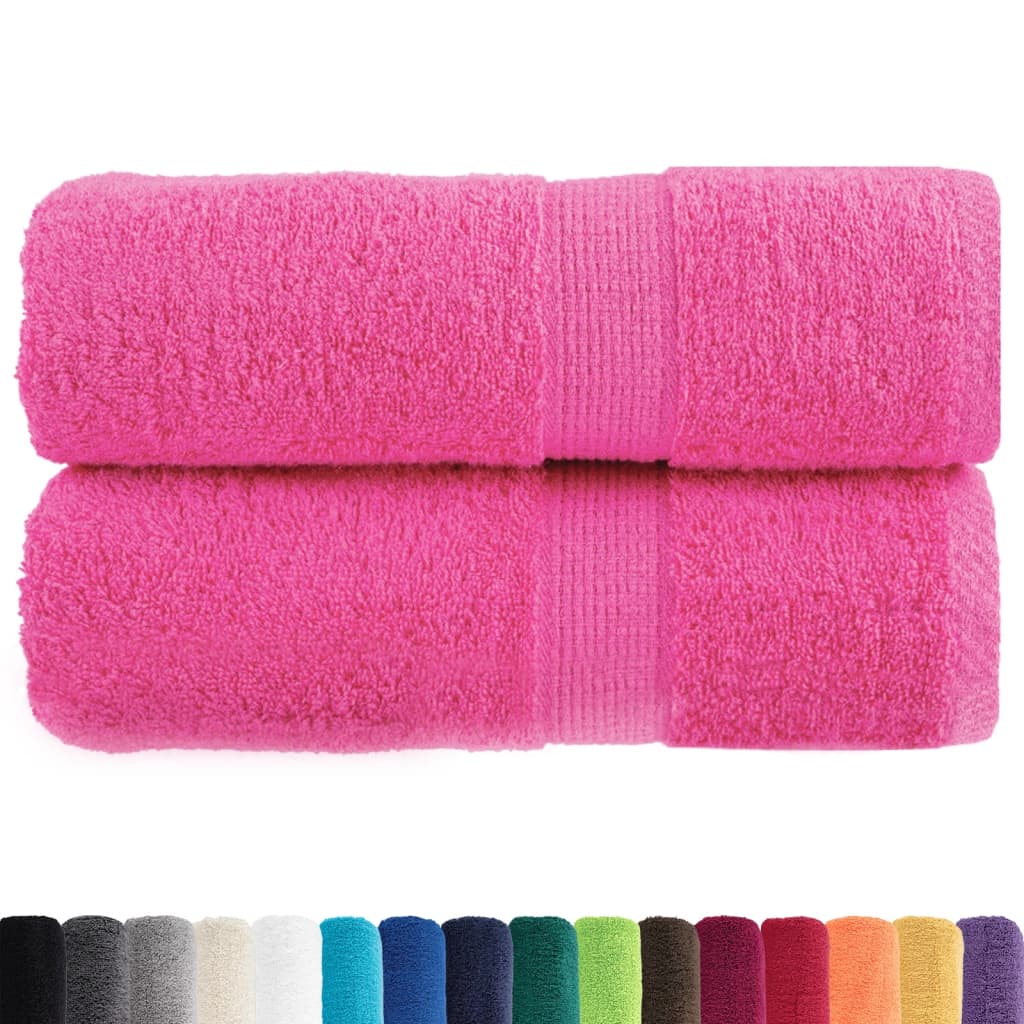 Vidaxx premium vaskeklude solund 2 stk pink 30x30 cm 600 g m2