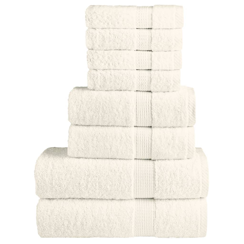 Vidaxx 8-delt håndklædesæt solund 600 g m² creme
