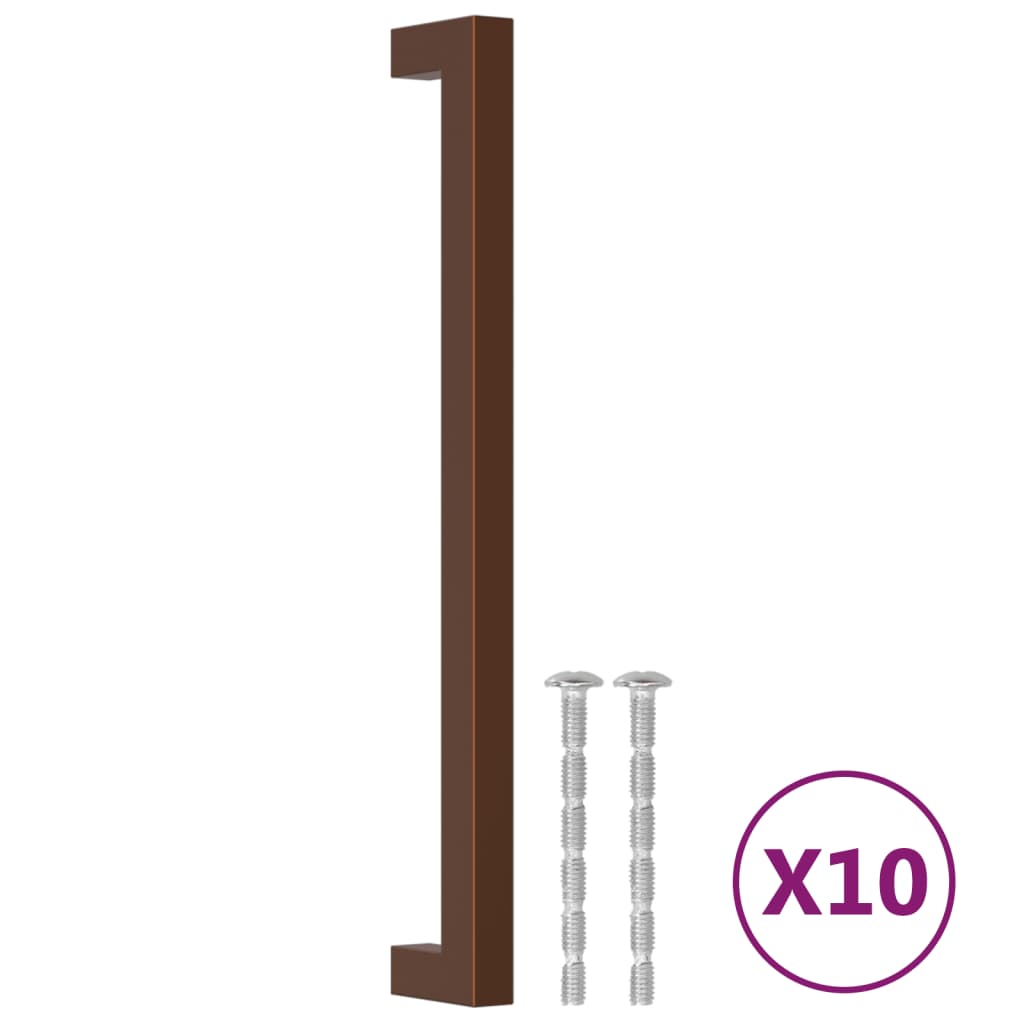 VidaXL håndtag 10 stk 224 mm rustfrit stål bronzefarvet