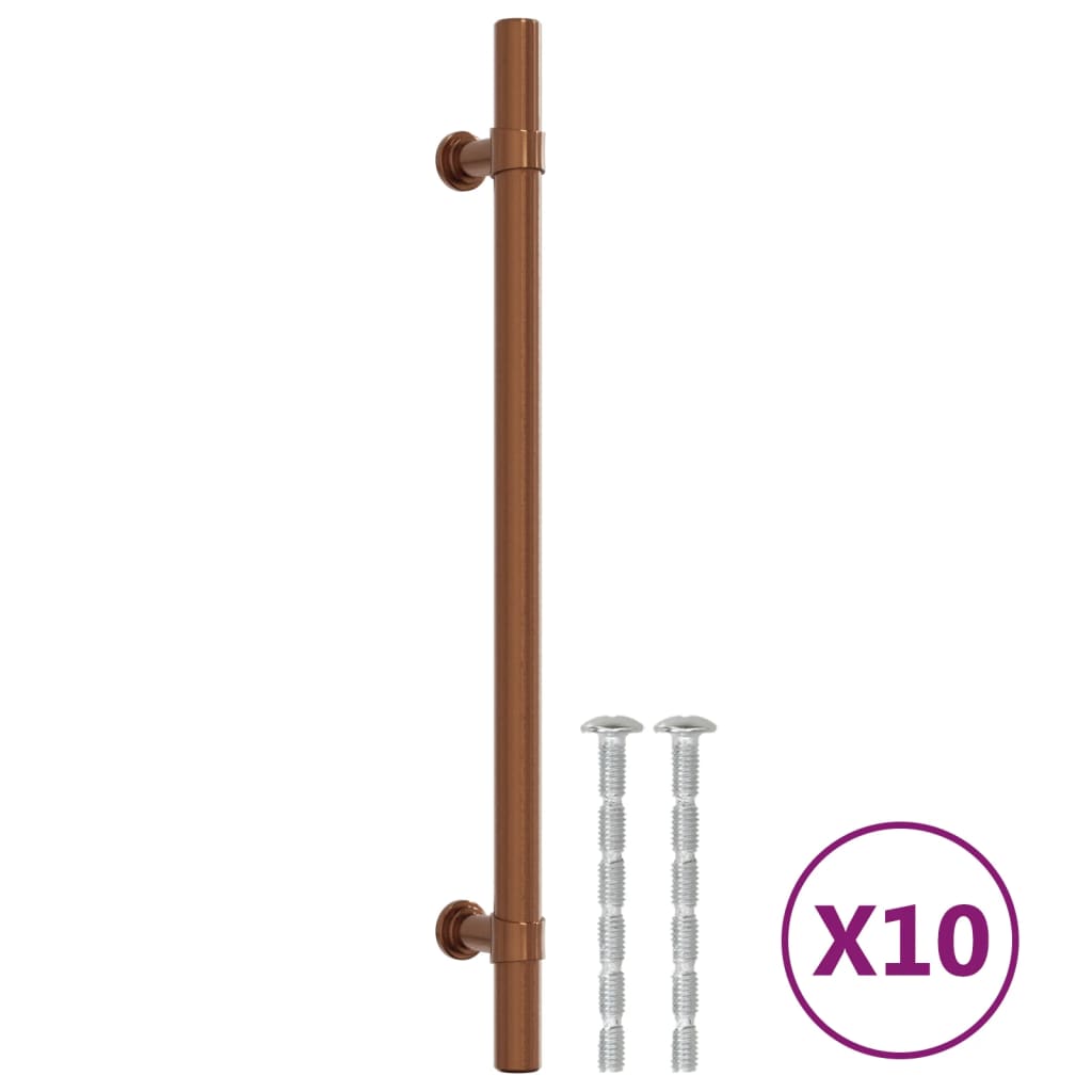 Vidaxx håndtag 10 stk 192 mm rustfrit stål bronzefarvet