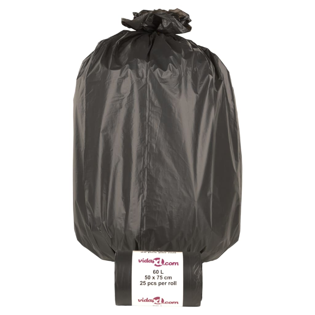 Vidaxl affaldsposer 250 ST 60 L Sort