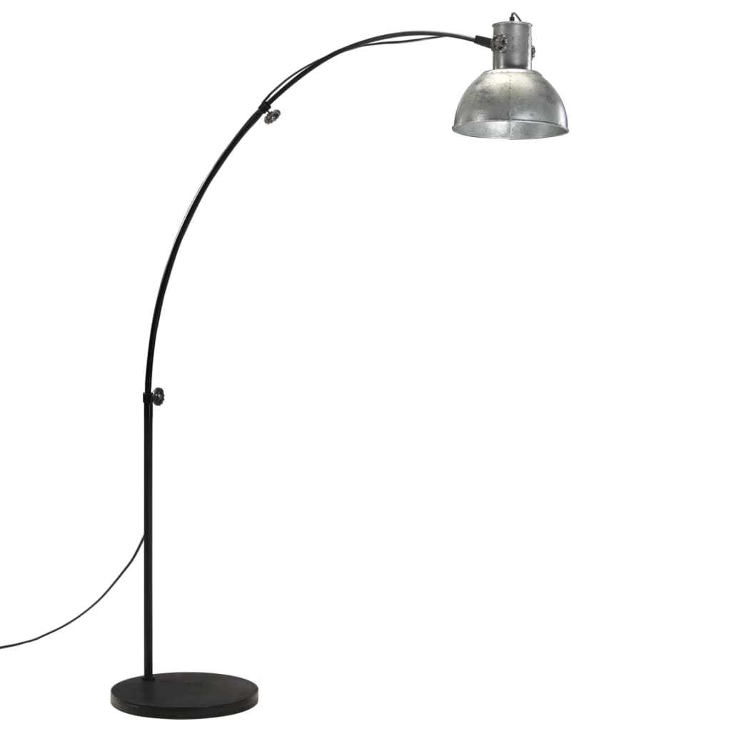VidaXL gulvlampe 25 w e27 150 cm vintage sølv