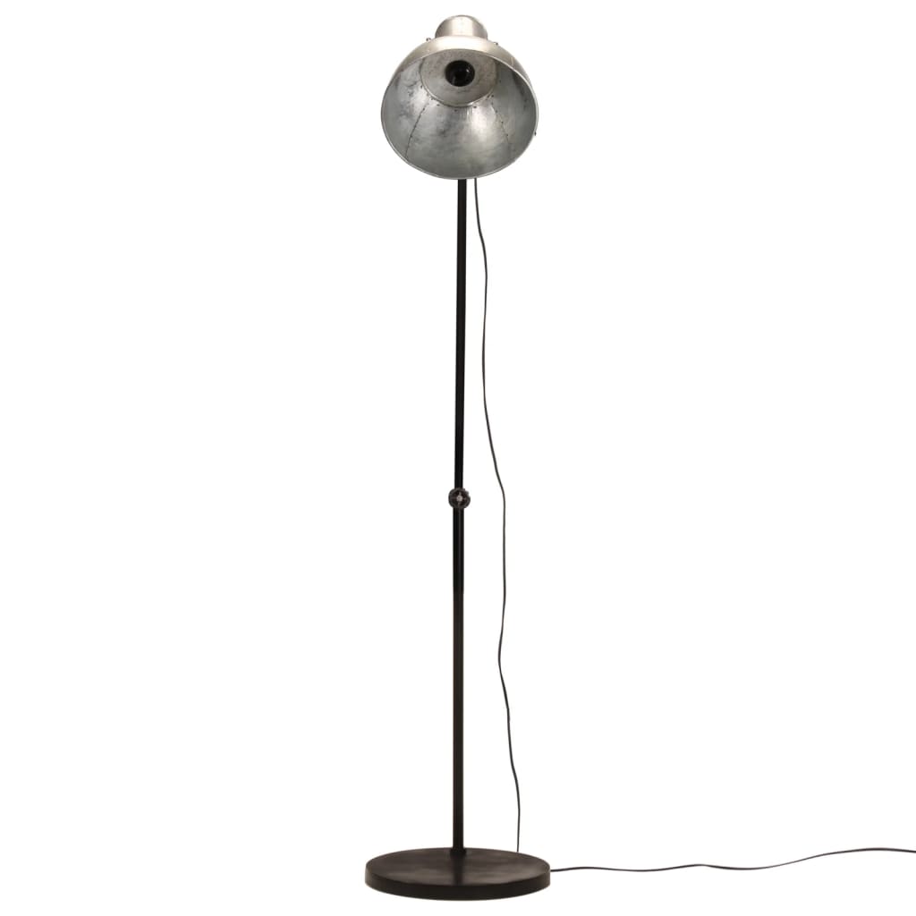 VidaXL gulvlampe 25 w e27 150 cm vintage sølv
