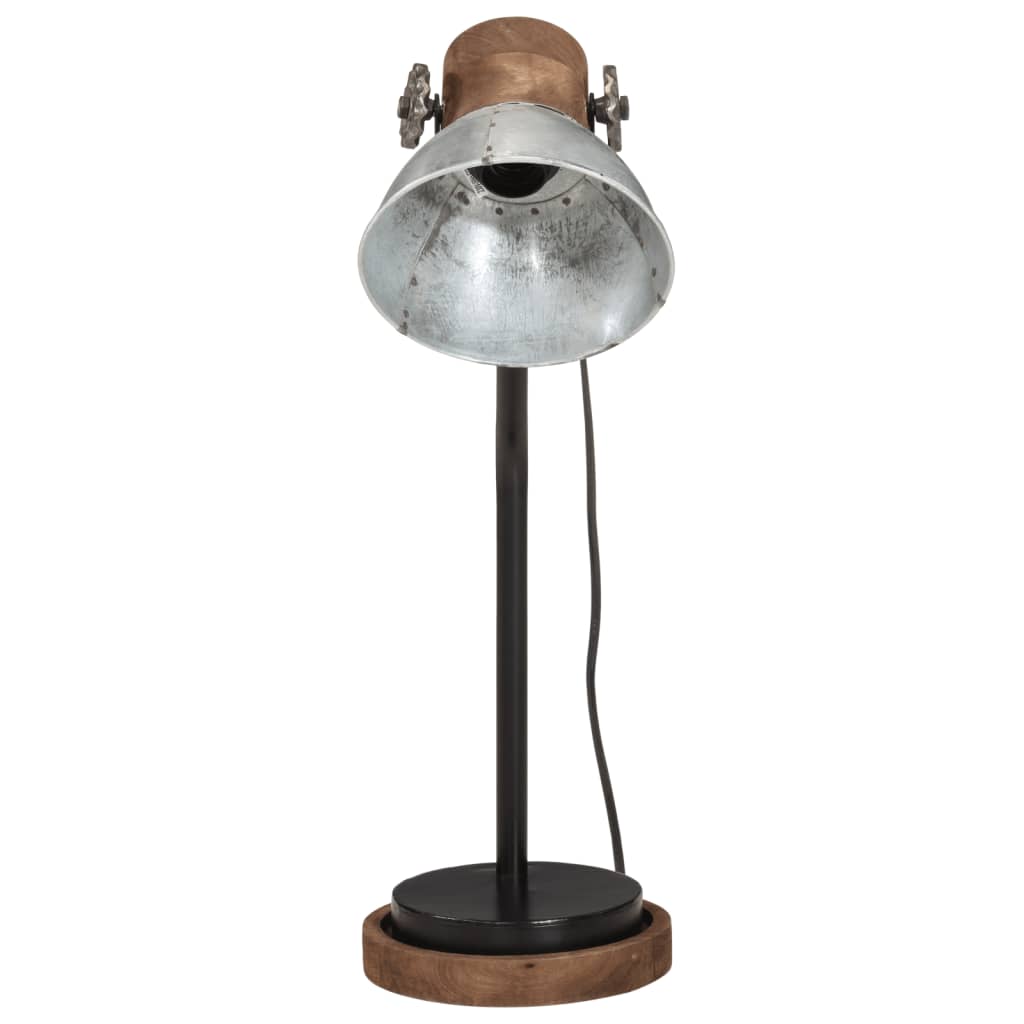 Vidaxx skrivebordslampe 25 w e27 18x18x60 cm vintage sølv