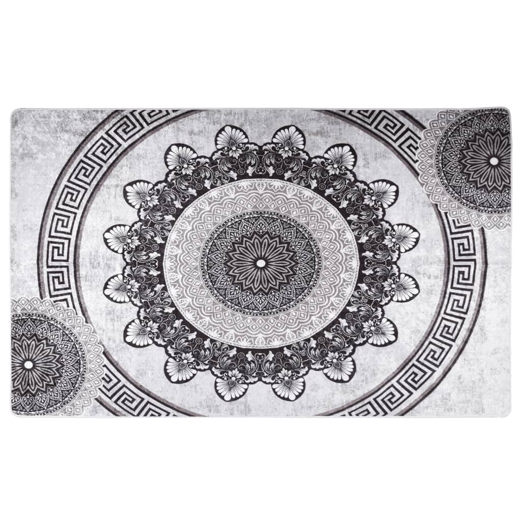 VidaXL Vaskbart skridsikkert tæppe 120x170 cm flerfarvet