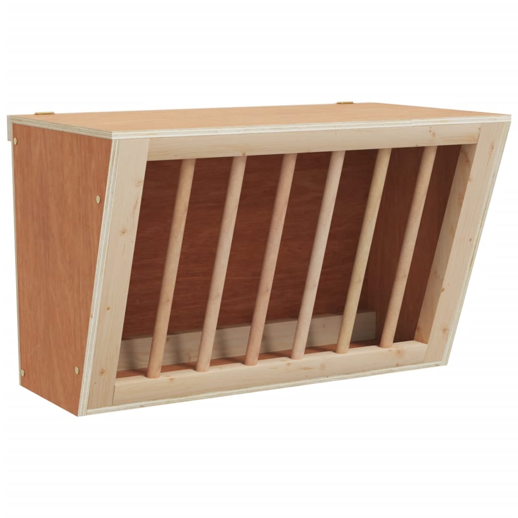 Vidaxl hooiruif for kaniner 37x18,5x23 cm fast fyrretræ