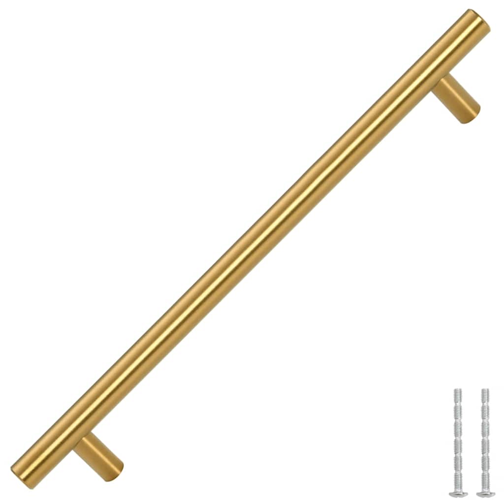 VidaXL håndtag 5 stk 192 mm rustfrit stål guldfarvet