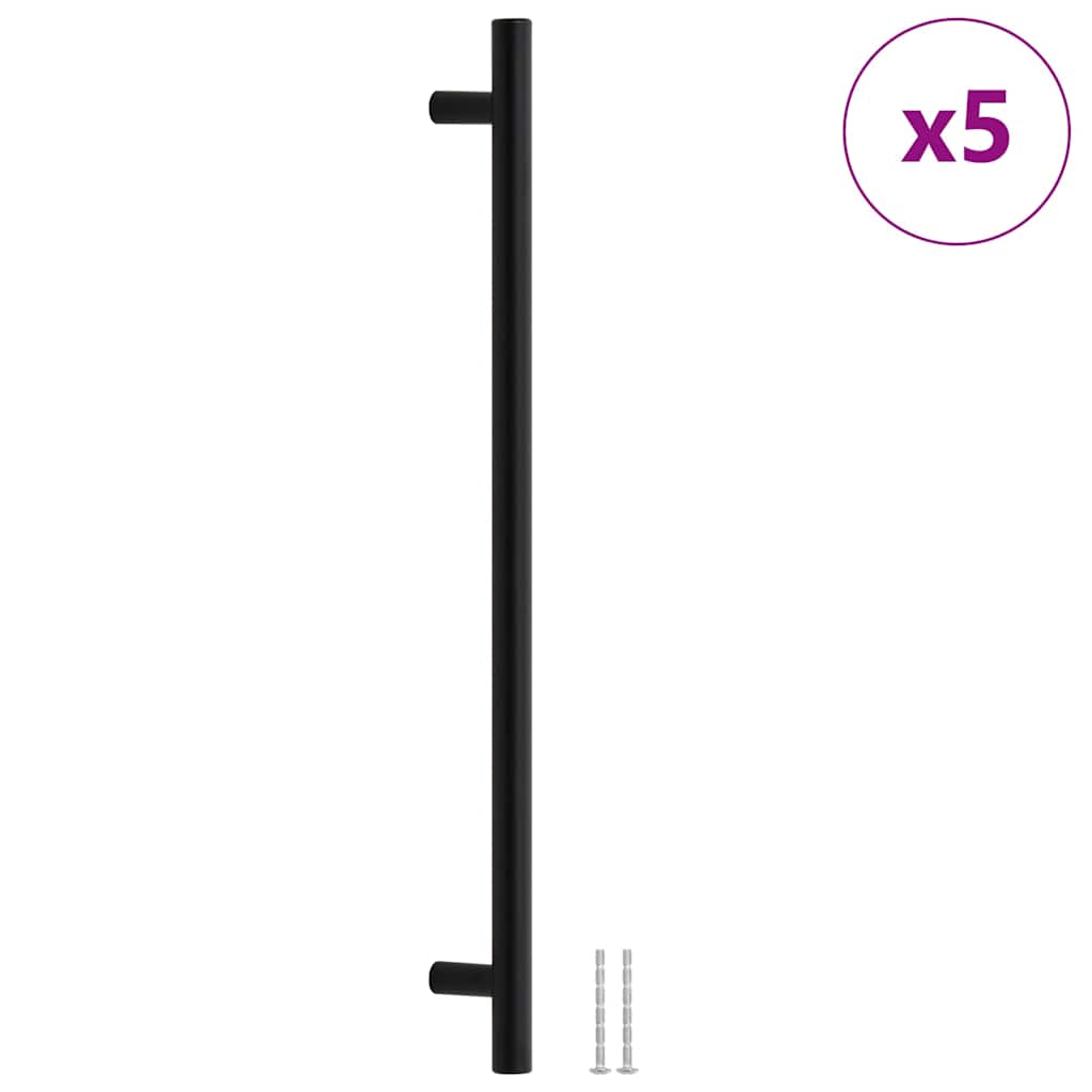 VidaXL håndtag 5 stk 320 mm rustfrit stål sort
