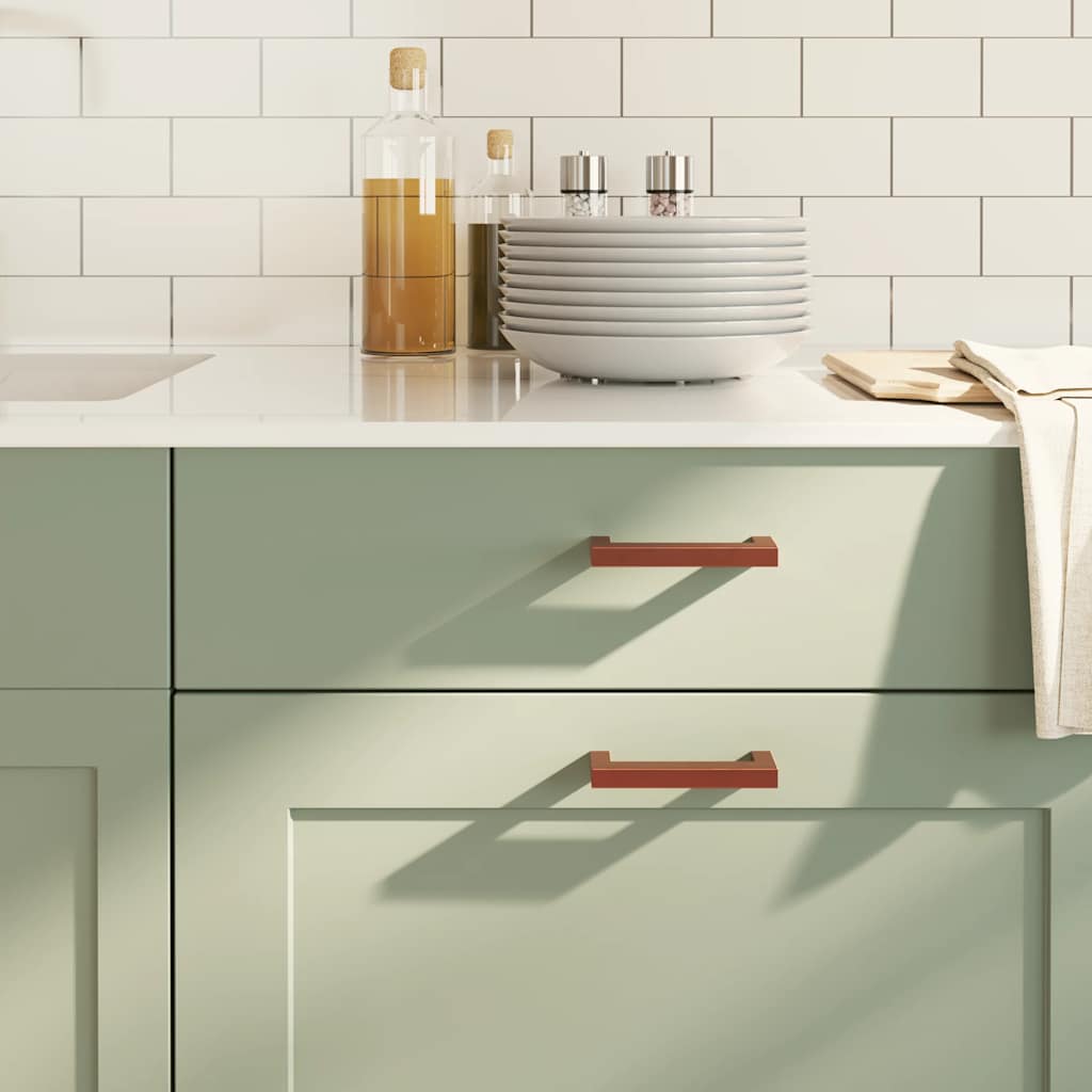 VidaXL håndtag 10 stk 96 mm rustfrit stål bronzefarvet