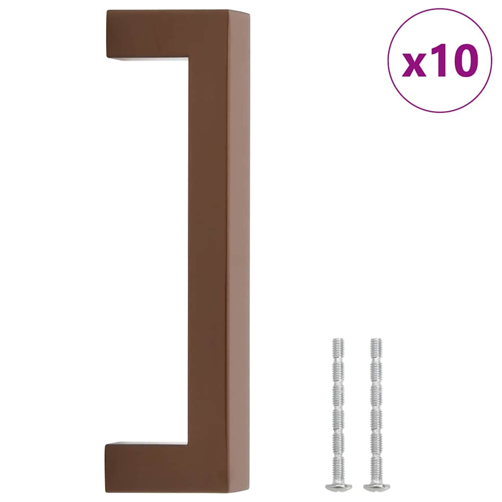 VidaXL håndtag 10 stk 128 mm rustfrit stål bronzefarvet