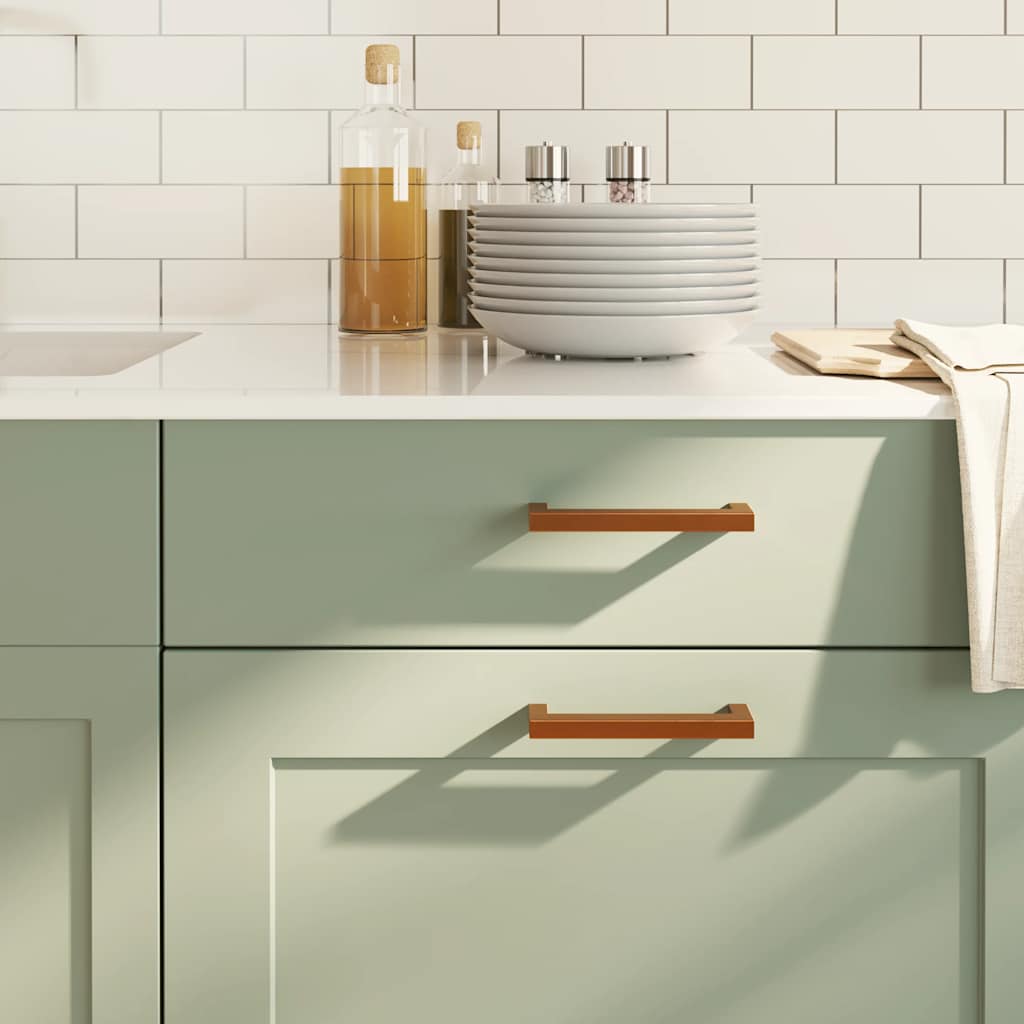 VidaXL håndtag 10 stk 128 mm rustfrit stål bronzefarvet