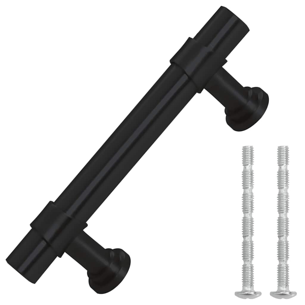 VidaXL håndtag 10 stk 64 mm rustfrit stål sort