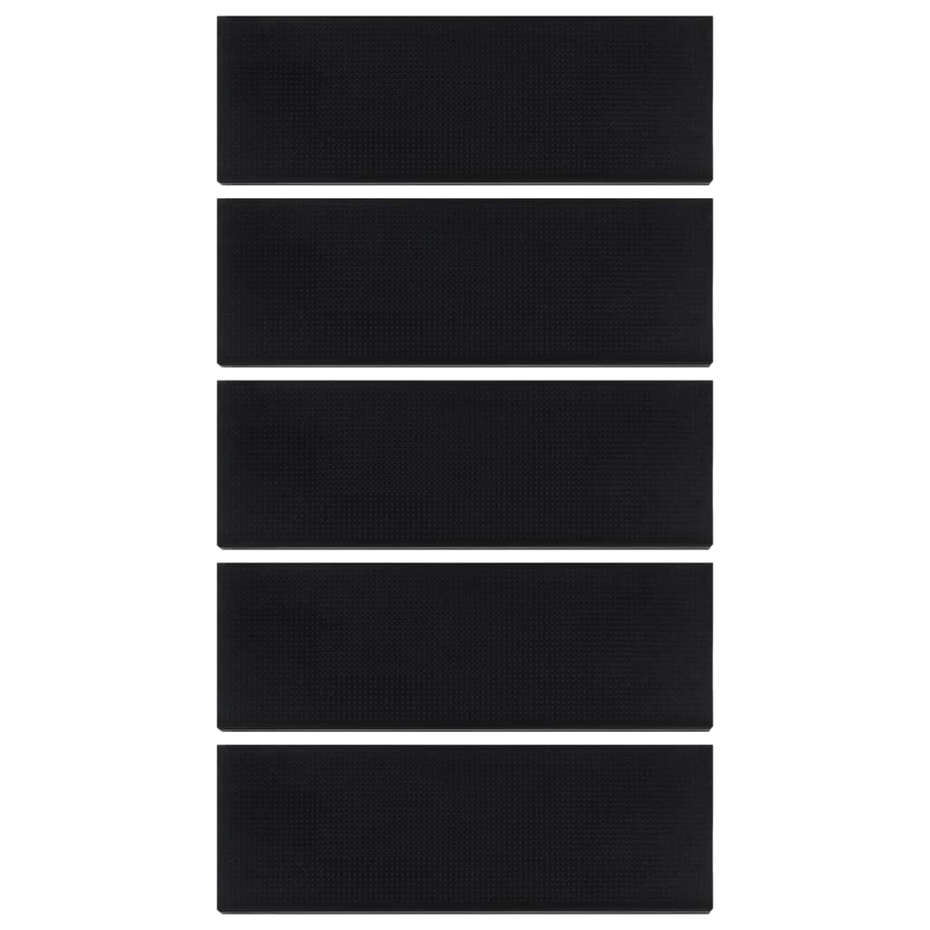 Vidaxl Stair Mats 5 St 25x75 cm gummi
