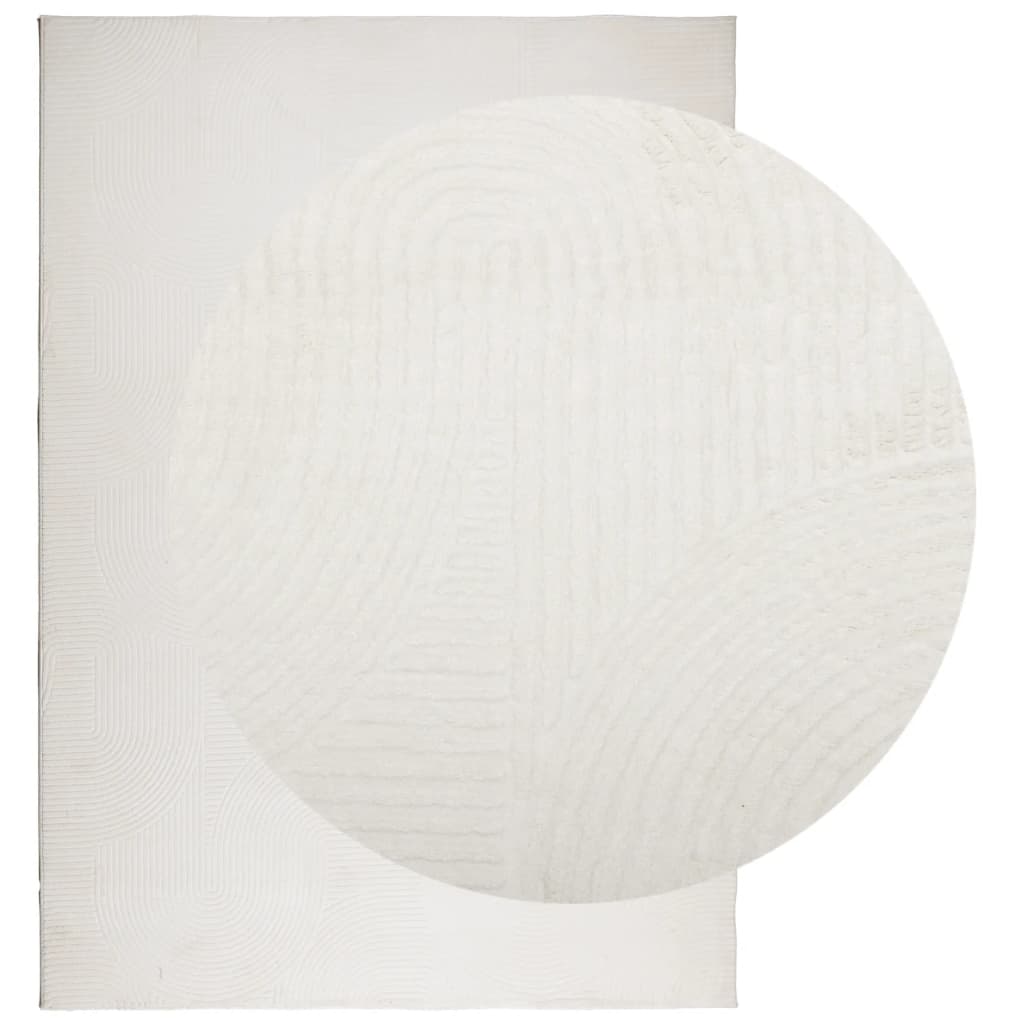 VidaXL tæppe Iza kort luv skandinavisk 120x170 cm creme