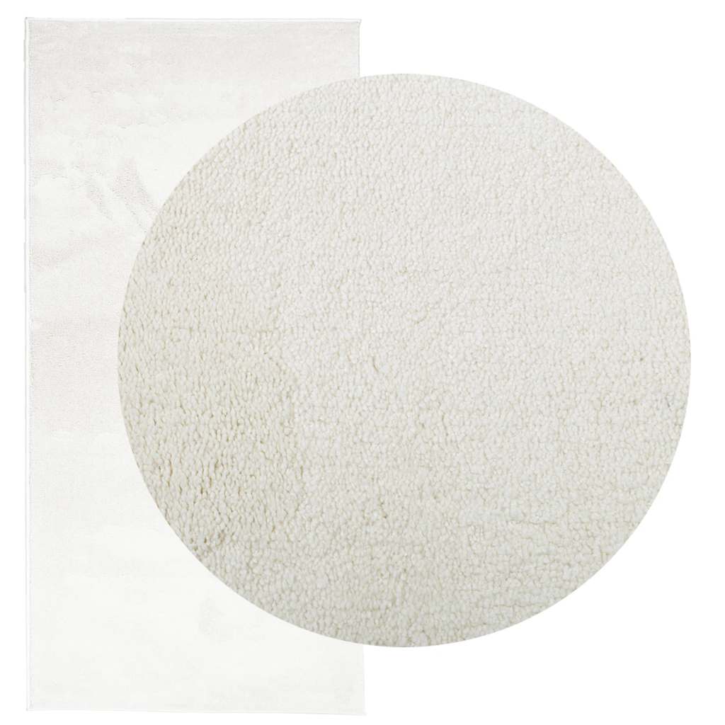 Vidaxx tæppe oviedo lav luv 100x200 cm creme