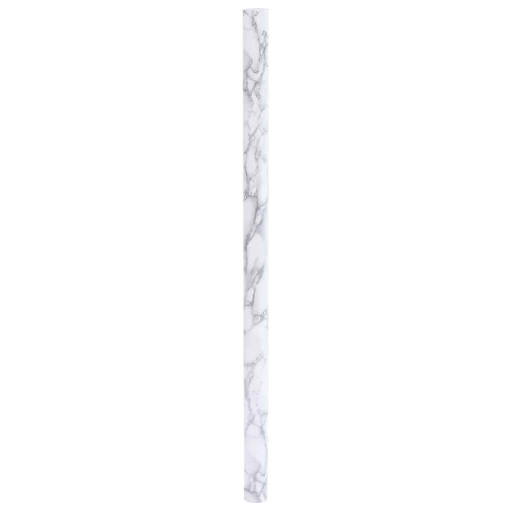 Vidaxxl møbelfolie selvklæbende 90x500 cm PVC marmor hvid