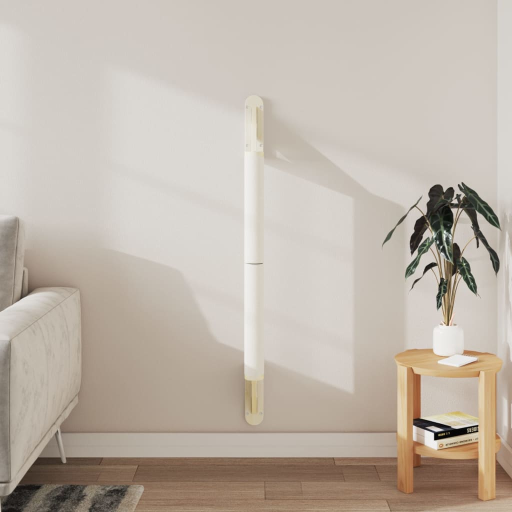 Vidaxl kattekradsestolpe vægmonteret 109 cm sisal