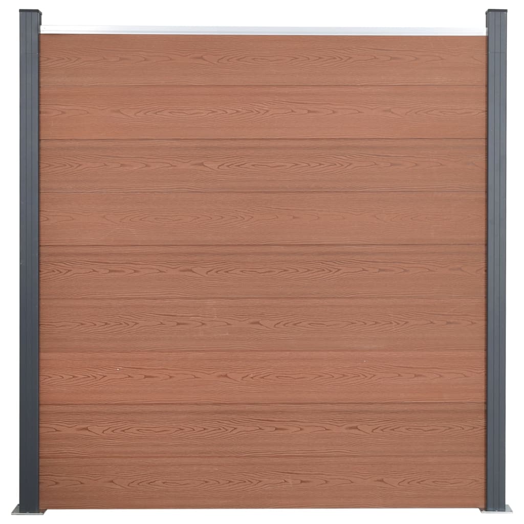 VidaXL Hegnspanelsæt 526x186 cm HKC brun