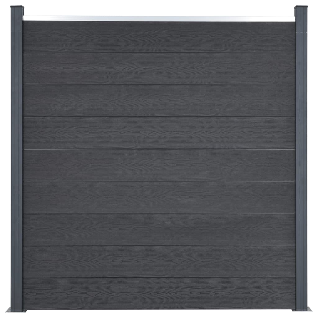 VidaXL Hegnspanelsæt 526x186 cm HKC grå