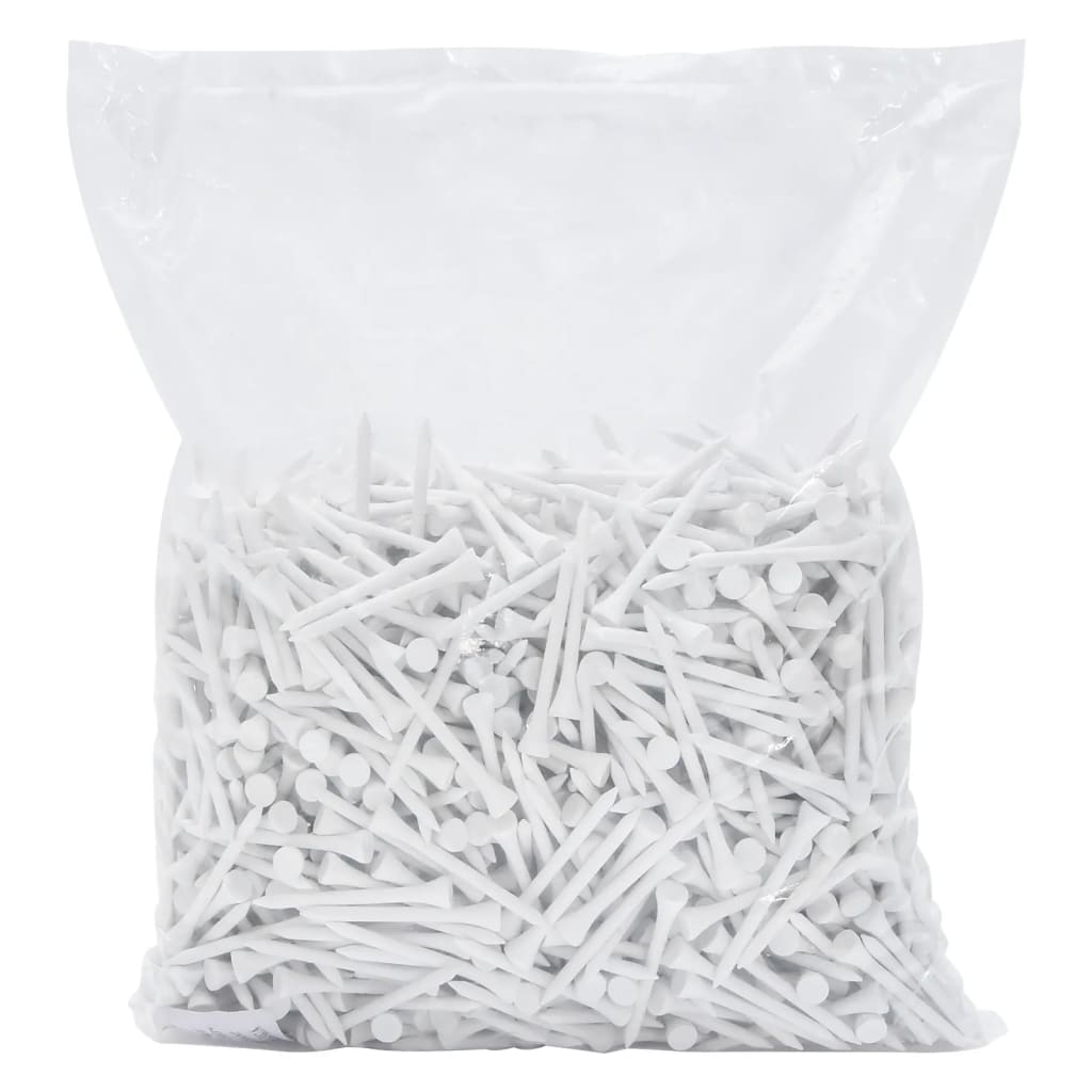 Vidaxl 1000 St Wavtes 83 mm bambus hvid