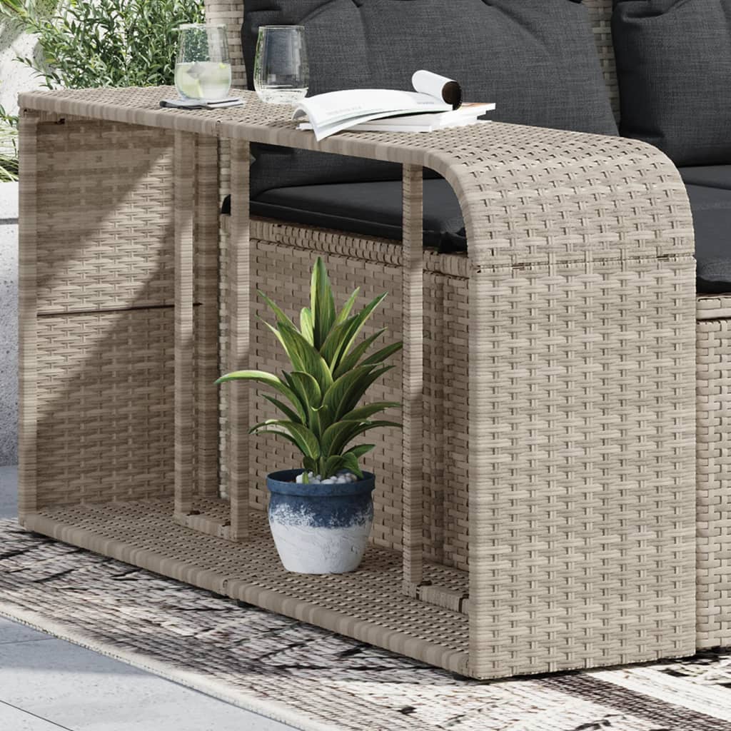 Vidaxl opbevaringshylder 2 stk polyrattan lysegrå
