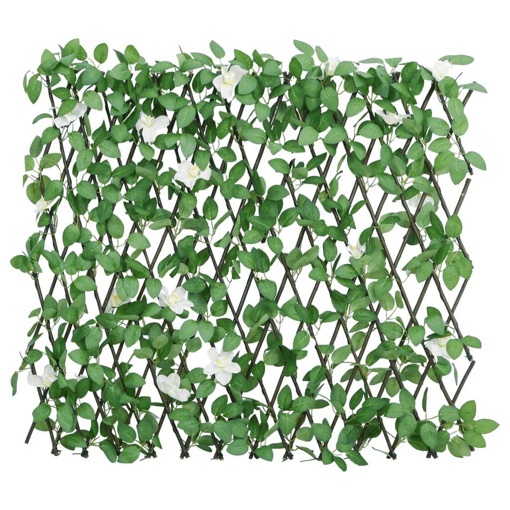 Vidaxx kunstig efeuplante på udvideligt espalier 186x30 cm grøn