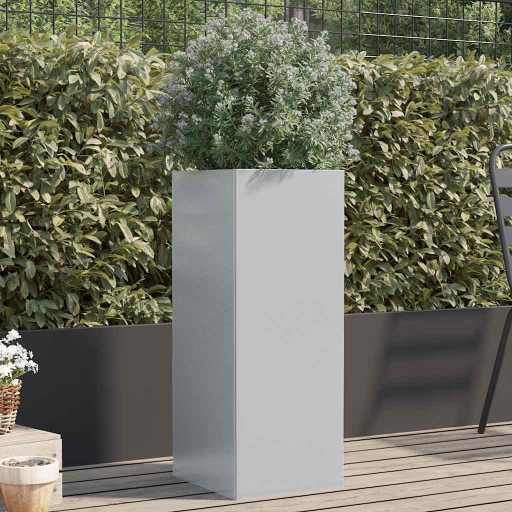 Vidaxx plantekasse 32x29x75 cm galvaniseret stål sølvfarvet