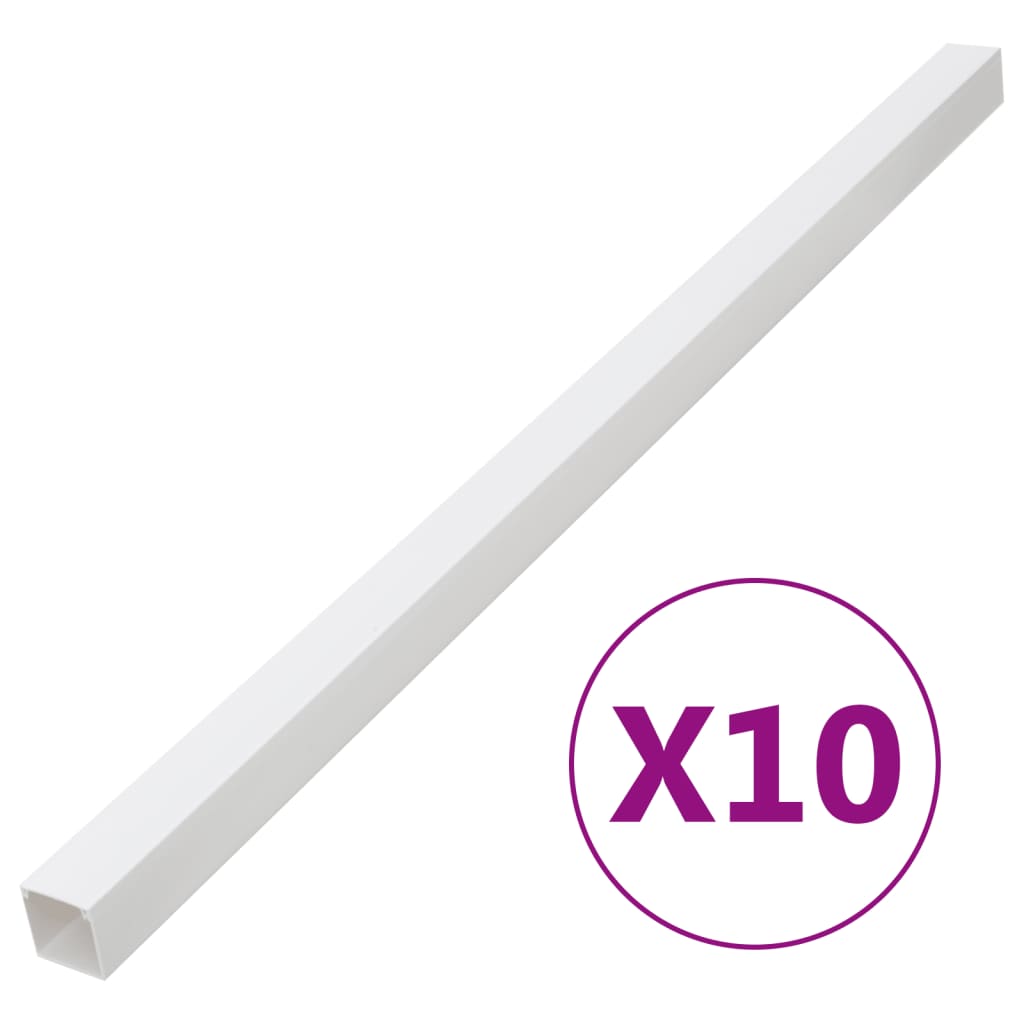 Vidaxxl kabelkanal 40x25 mm 10 m PVC