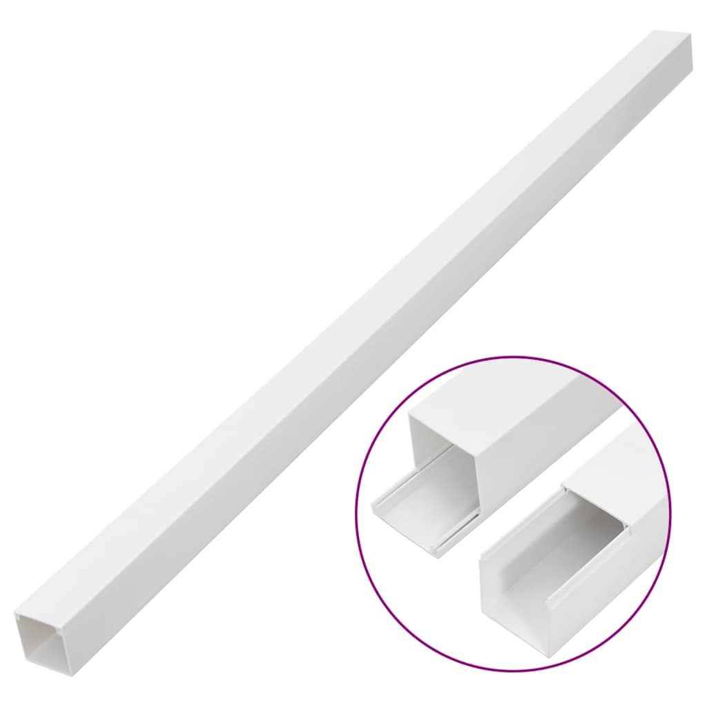 Vidaxxl kabelkanal 33x33 mm 30 m PVC
