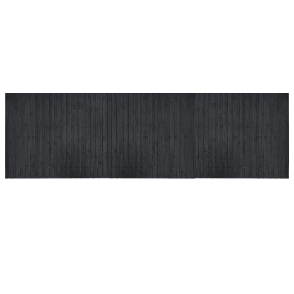 Vidaxl vloerkleed rechthoekig 60x200 cm bamboe grijs