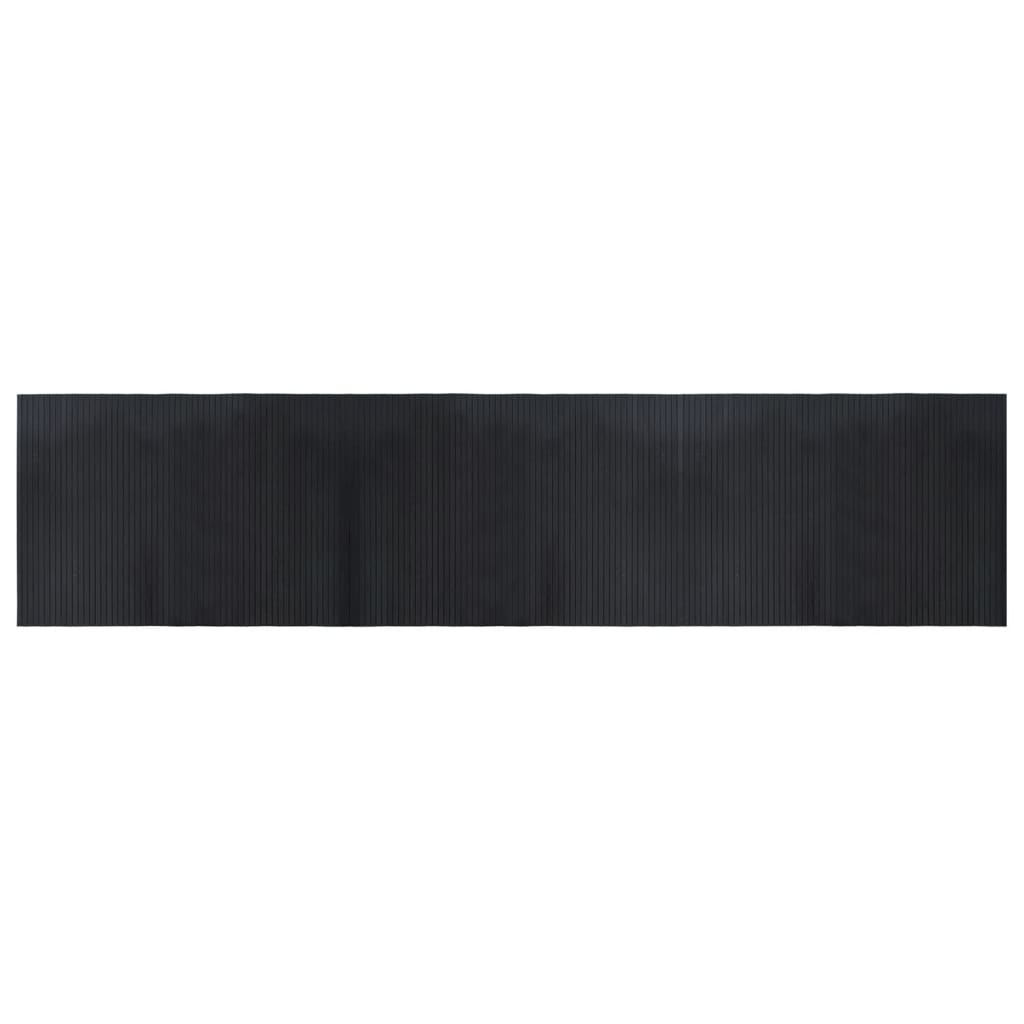 Vidaxx rektangulært tæppe 70x300 cm bambus sort