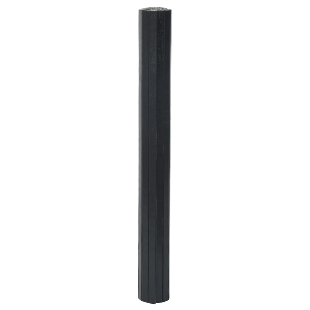 Vidaxx rektangulært tæppe 70x300 cm bambus sort