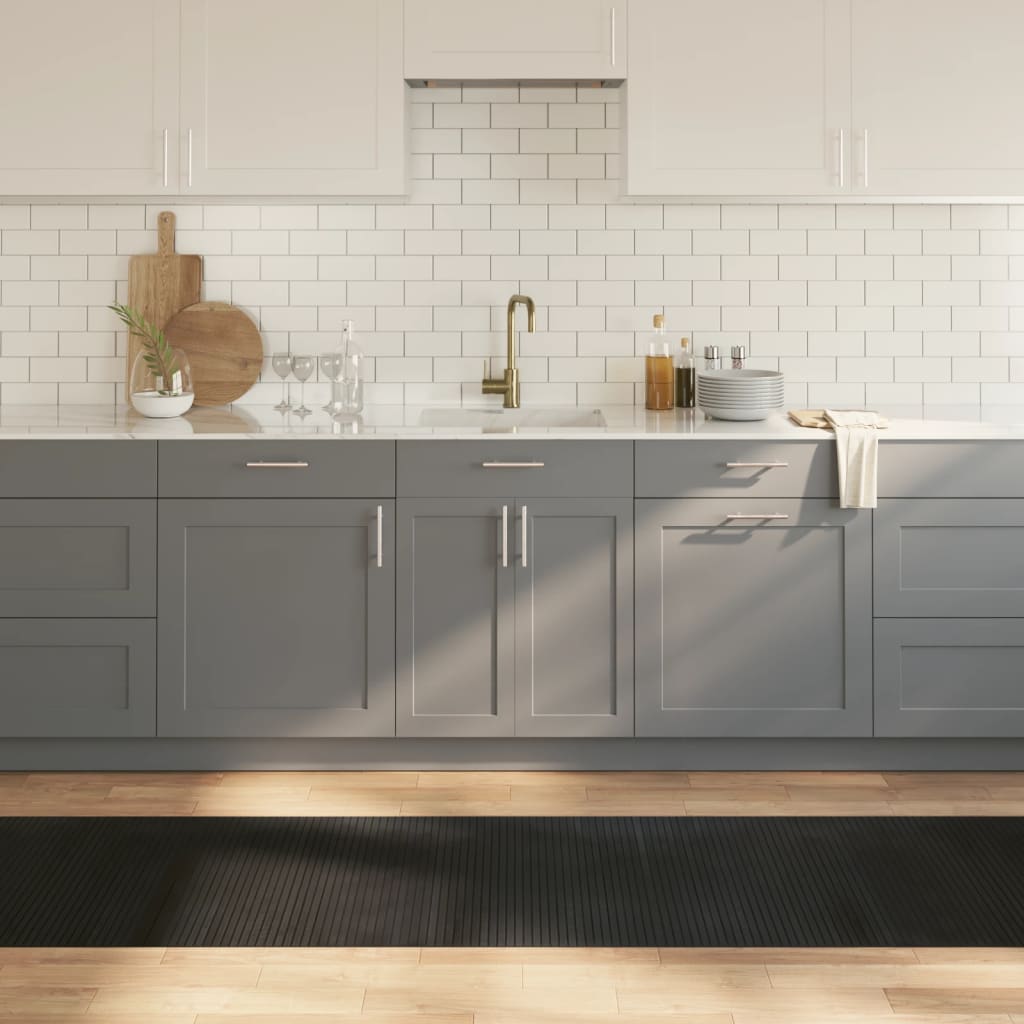 Vidaxx rektangulært tæppe 70x300 cm bambus sort