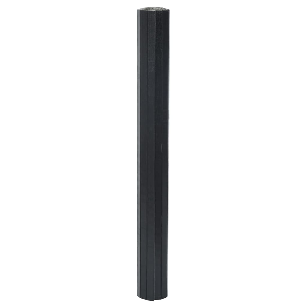 Vidaxx rektangulært tæppe 70x400 cm bambus sort