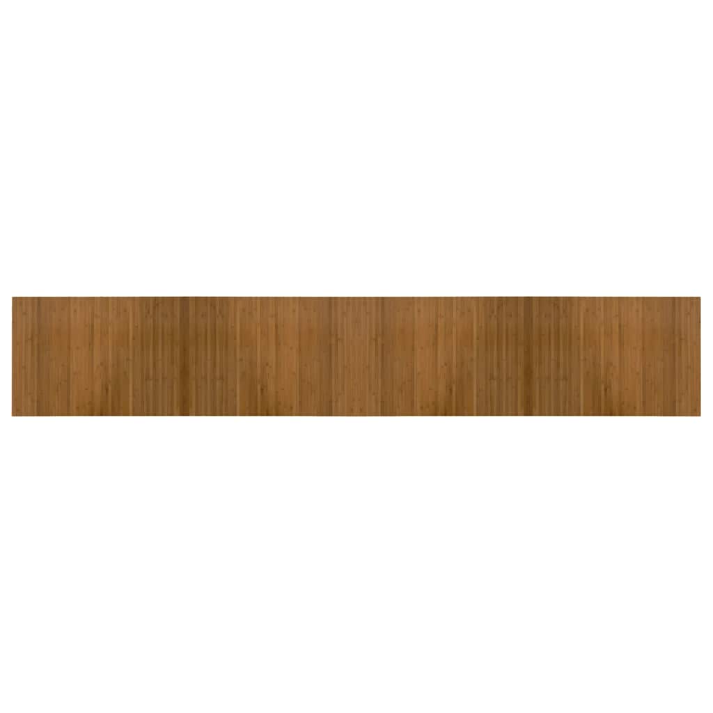 Vidaxx rektangulært tæppe 70x400 cm bambusbrunt