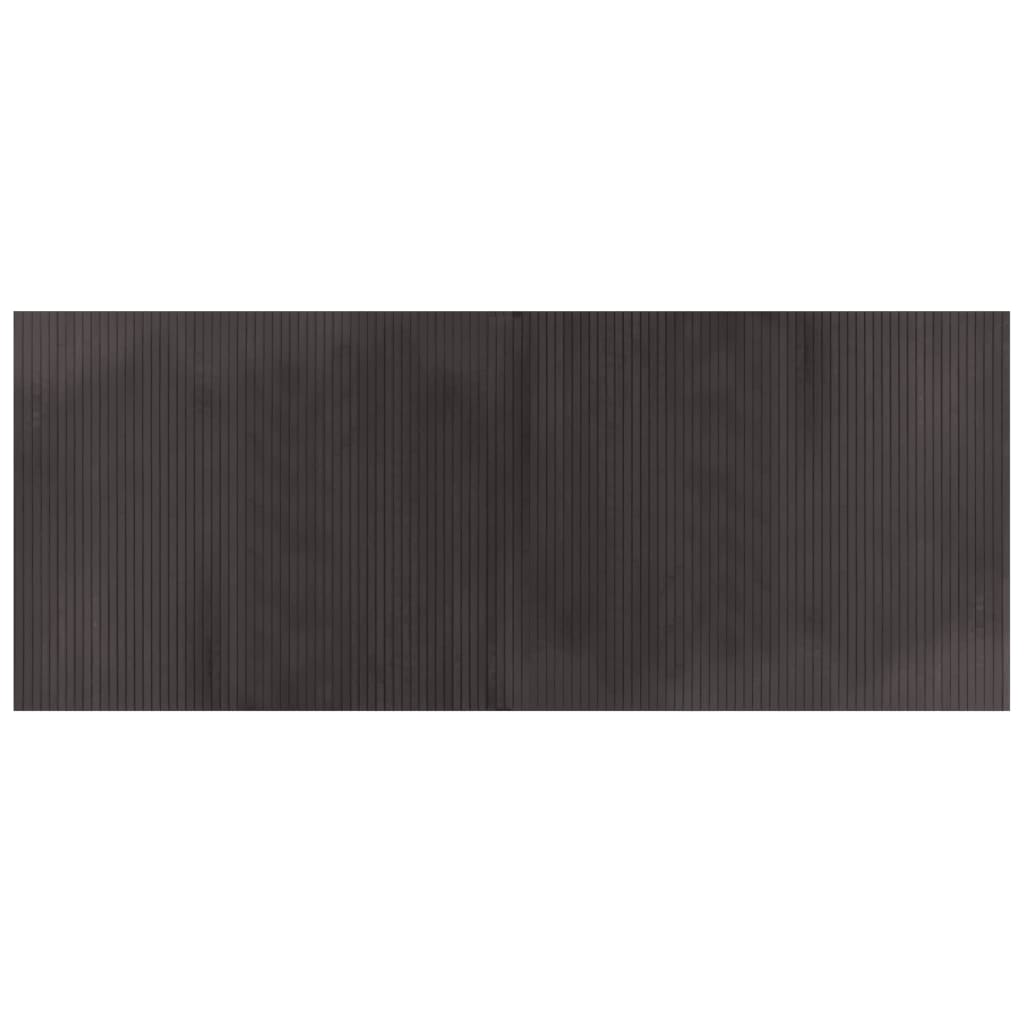 Vidaxx rektangulært tæppe 80x200 cm bambus mørkebrunt