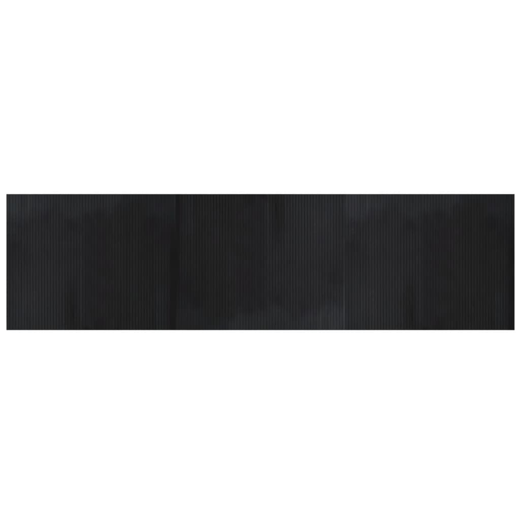 Vidaxx rektangulært tæppe 80x300 cm bambus sort