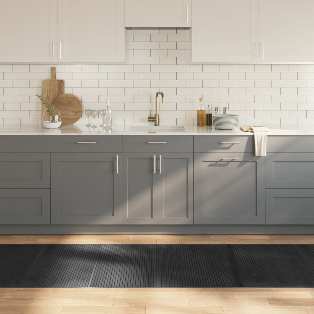 Vidaxx rektangulært tæppe 80x500 cm bambusgrå