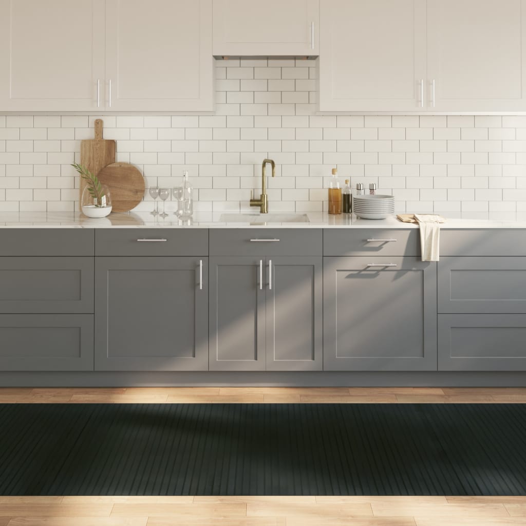 Vidaxx rektangulært tæppe 100x400 cm bambusgrå