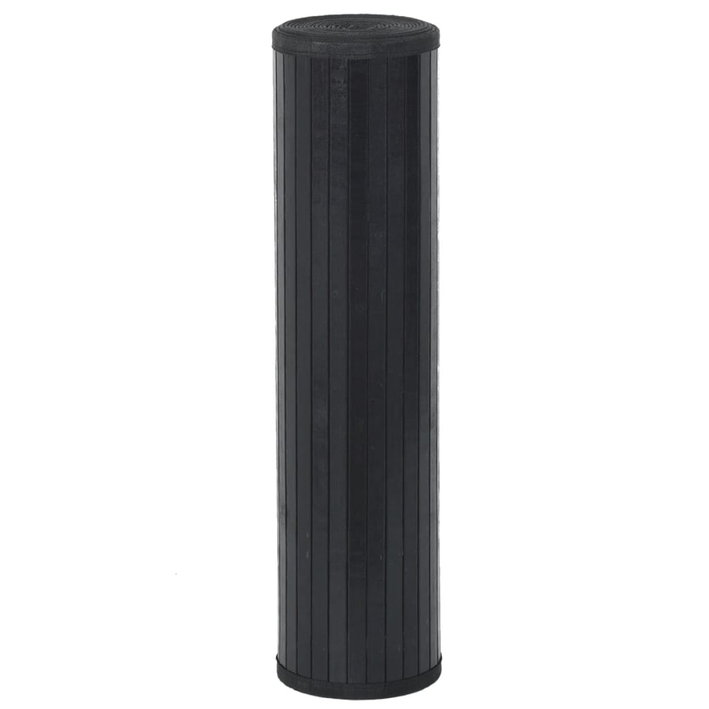 Vidaxx rektangulært tæppe 60x1000 cm bambus sort