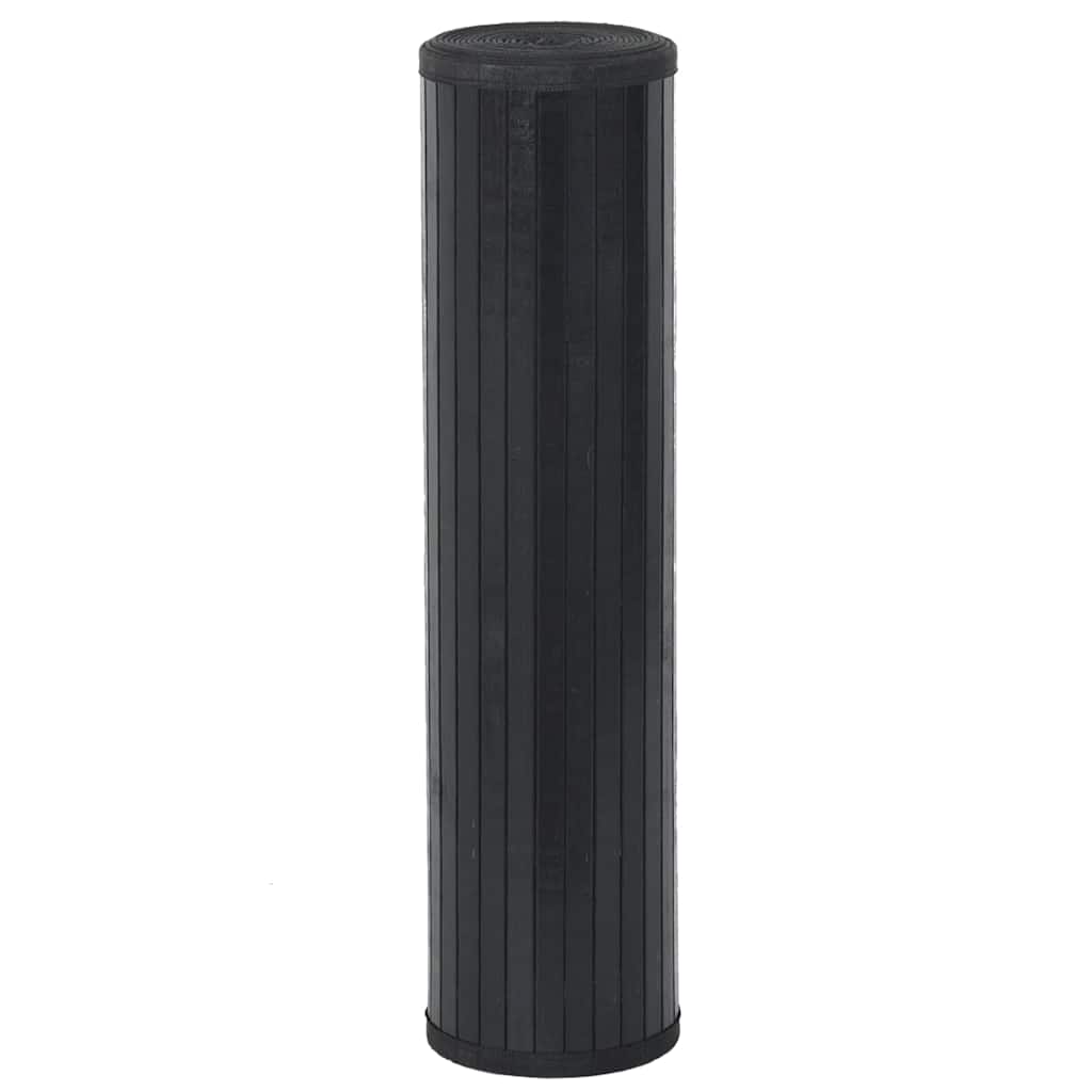 Vidaxx rektangulært tæppe 80x100 cm bambus sort