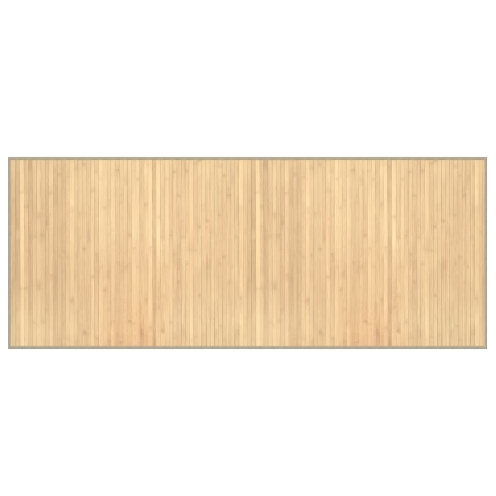 Vidaxx rektangulært tæppe 80x200 cm bambus lys natur