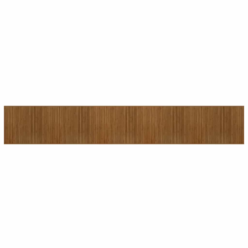 Vidaxx rektangulært tæppe 80x1000 cm bambusbrunt