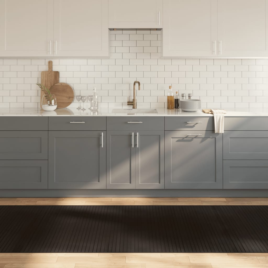 Vidaxx rektangulært tæppe 100x300 cm bambus mørkebrunt