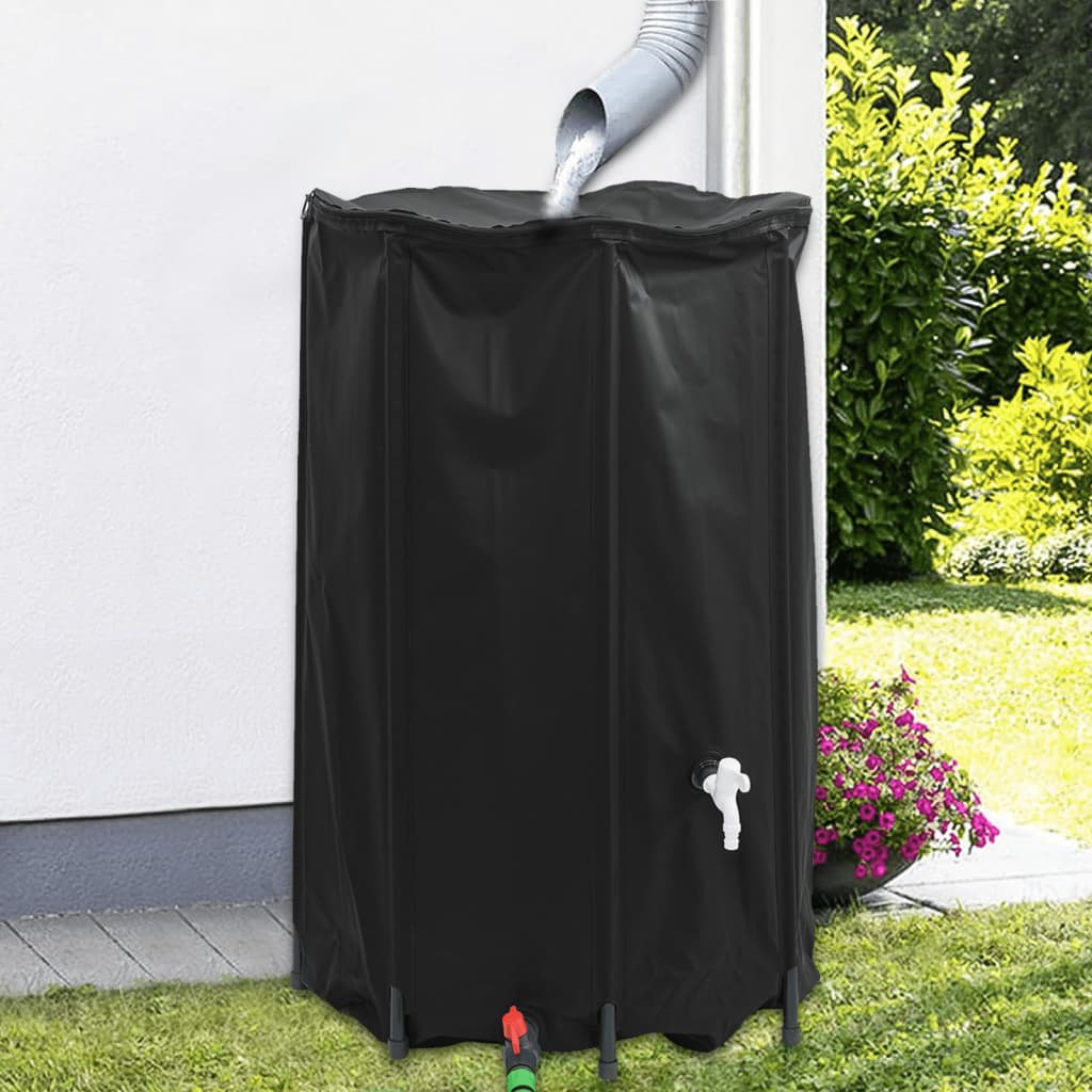 VidaXL vandtank med hane foldbar 500 l PVC